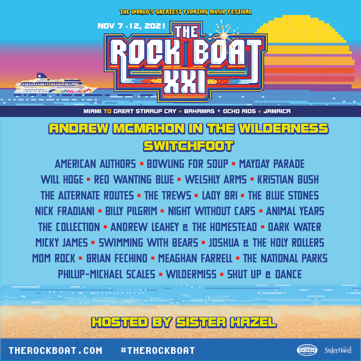 The Rock Boat Adds New Acts
