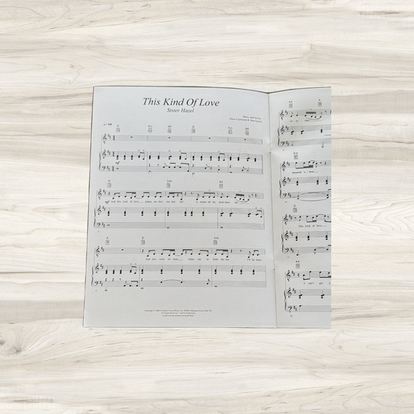 This Kind of Love Autographed Sheet Music